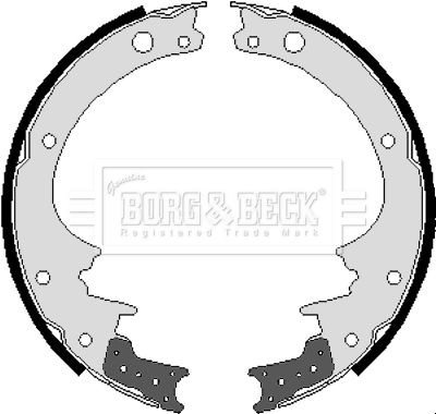 BORG & BECK stabdžių trinkelių komplektas BBS6205